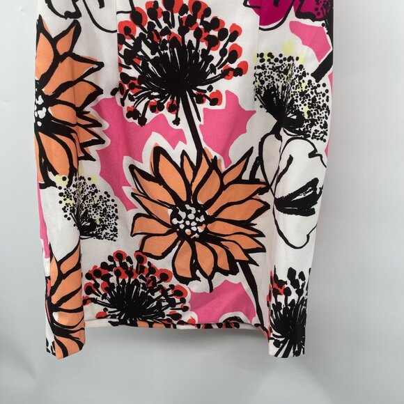 ALYX Petite Floral Sheath Dress Sleeveless Multicolor Size 6P Zip - Picture 3 of 9